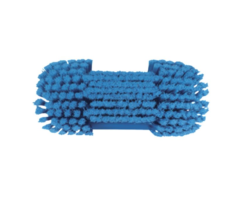 Cepillo limpieza de tanques con paso de agua y fibra azul