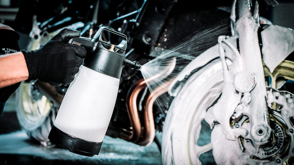 Generador de espuma activa llenado por compresor