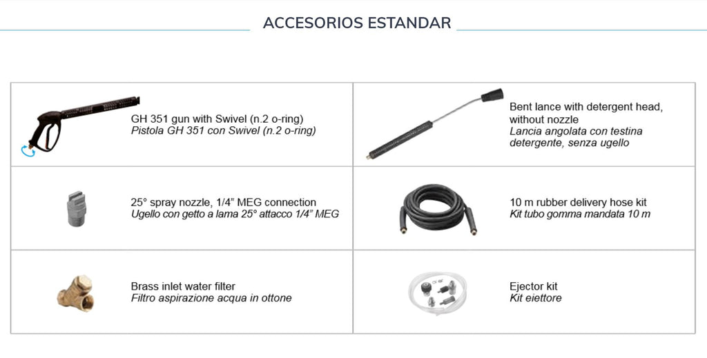 Hidrolimpiadora Comet K STEEL XL 10.17 TS 17/250 T