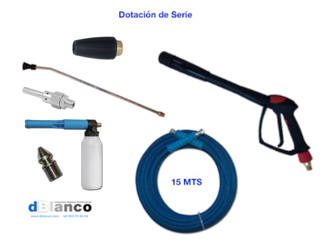 Hidrolimpiadora AFN 21/200 + Equipamiento completo de accesorios