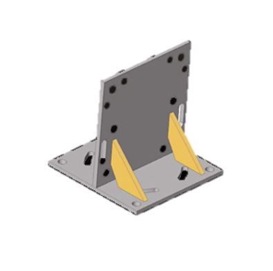 Soporte de pared inox para brazo giratorio