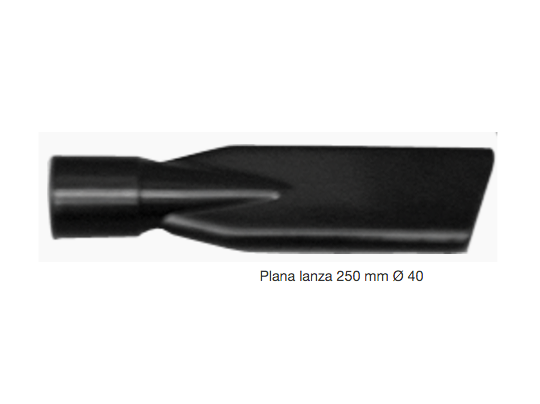 Boquilla plana de aspiración para terminales de manguera d.40 mm