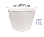 Capazo para uso alimentario de 42 litros en Azul