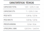 Pulverizador para uso alimentario certificado.