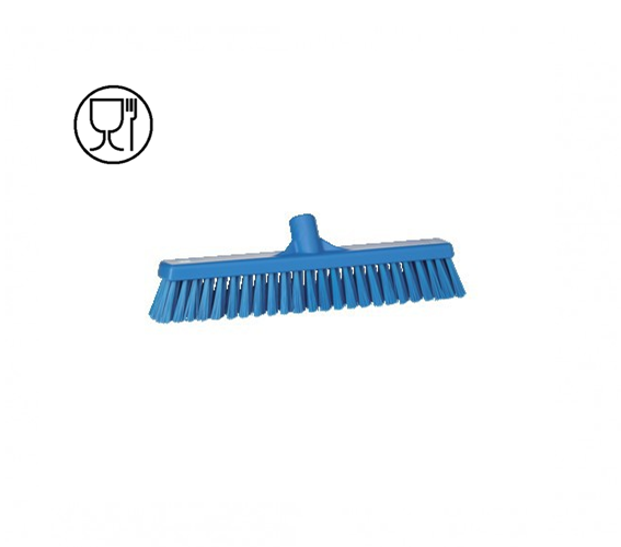 Escoba doble cerda 410 mm azul