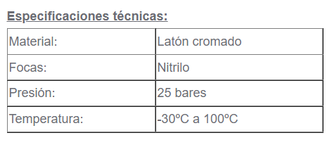 Enchufe rápido H de 1/2 con espiga de 1/2 para manguera.