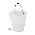 Cubo para uso en la industria alimentaria con asa inox