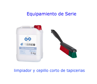 Equipamiento lavadero manual con aspirador y limpiatapicerias