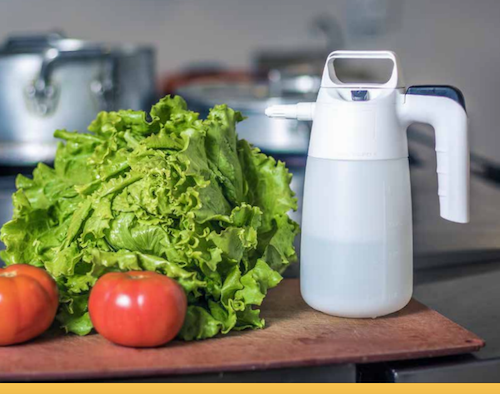 Pulverizador para uso alimentario certificado.