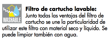Filtro lavable aspirador taurus
