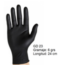 Guante de nitrilo NEGRO sin polvo extra fuerte.en caja 100 u.