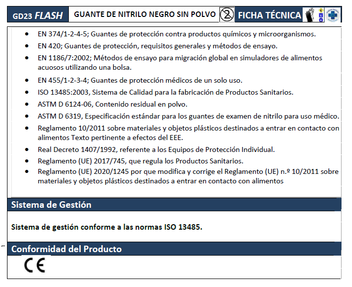 Guante de nitrilo AZUL sin polvo extra EXTRA fuerte.en caja 50 u