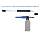 Hidrolimpiadora autónoma Comet FDX Endurance 13.21 21/200 + Kit de enchufes rápidos con boquilla rotativa y espuma activa