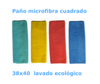 Paño microfibra lavado ecológico. pack 12 u.