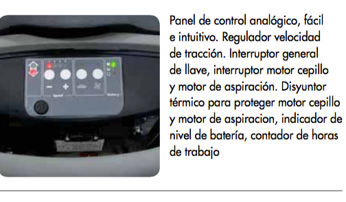 Fregadora Comet CPS 65BT batería