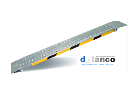 Rampa de aluminio fija para fregadoras.