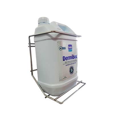 Soporte envase dispensador de 5 litros para pared