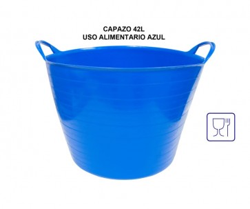 Capazo para uso alimentario de 42 litros en Azul 